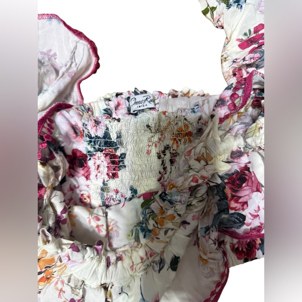 Charo Ruiz Ibiza Set Cara fera ruffled floral top skirt set - Picture 4 of 5
